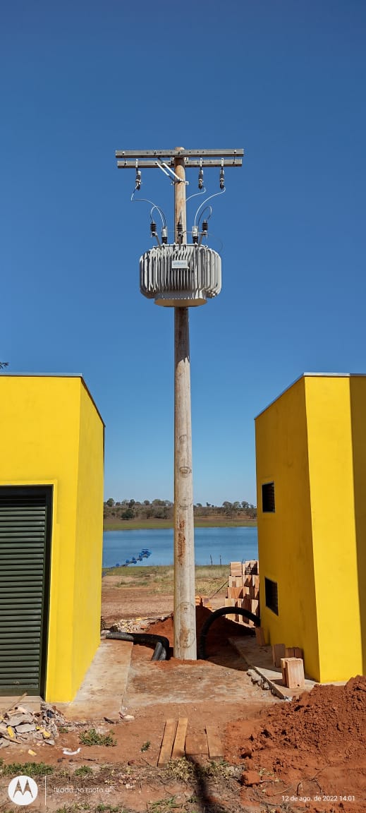 Montagem de subestação de média tensão para irrigação